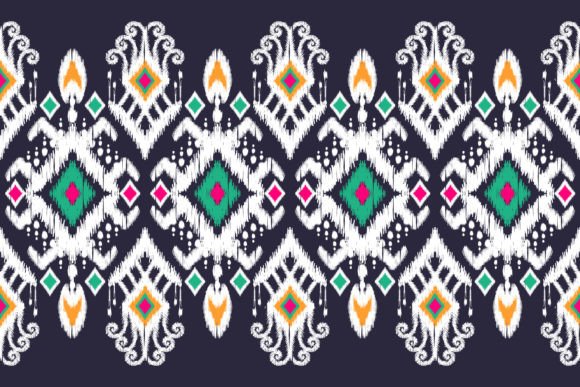 Beautiful Ikat Paisley Embroidery Review