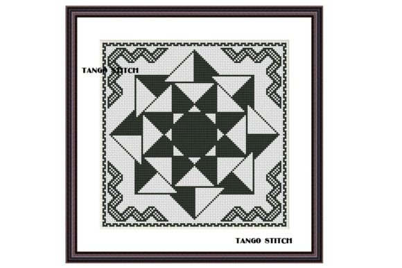 Black and White Ornaments Embroidery