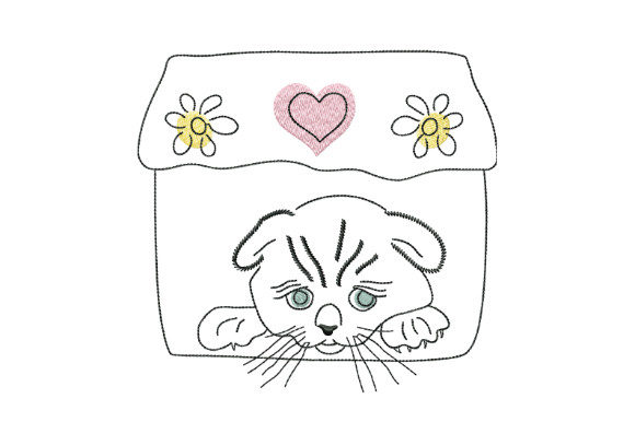 Cute Kitten by the Window Embroidery Review