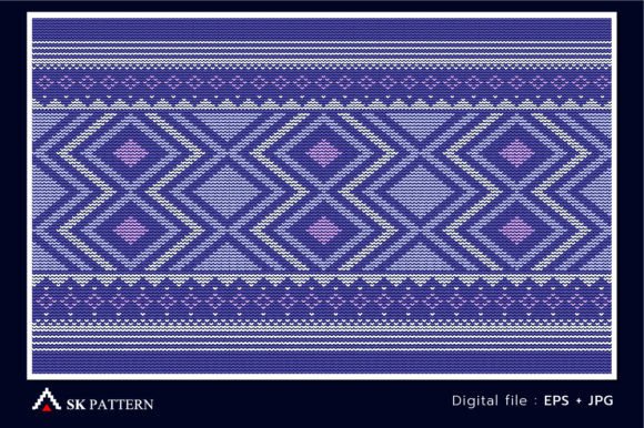 Embracing the Knitted Look: A Designer's Take on Embroidery Pattern, Knitted Background