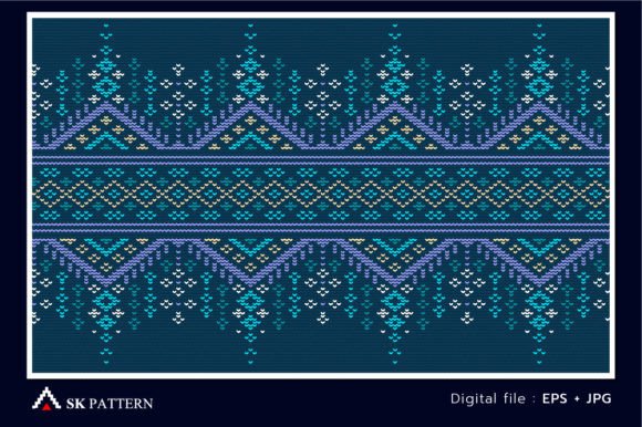Embroidery Repeat, Knitted Background Review