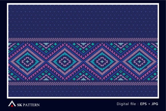 Knitted Ethnic Pattern Embroidery Design Review