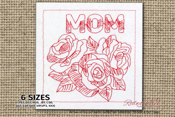 Mom Alphabet with Roses Embroidery Review