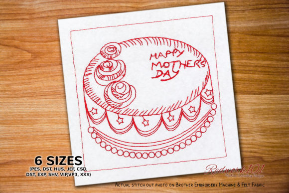 Mother s Day Cake Embroidery Review
