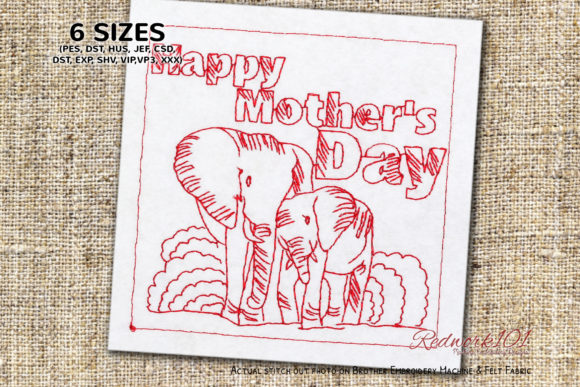 Mother s Day Elephants Embroidery Review