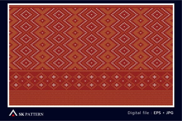 Red and Orange Embroidery Pattern Review