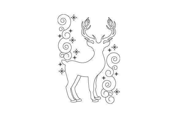 Reindeer Outline - Embroidery Pattern Review