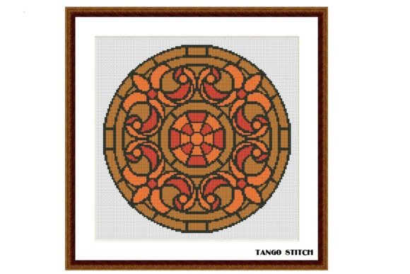 Stained Glass Orange Embroidery Review