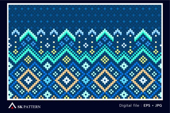 Vector Embroidery Crochet Background Review